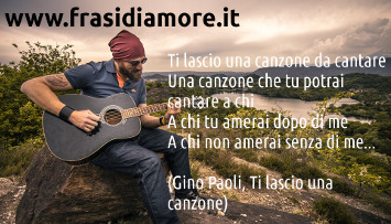 Una canzone da cantare